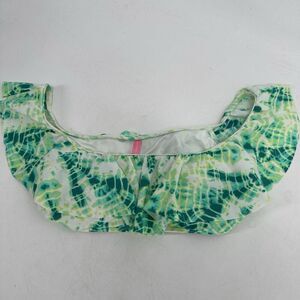Victorias Secret Ruffle Off Shoulder Bikini Top S Flounce Tie Dye Flutter